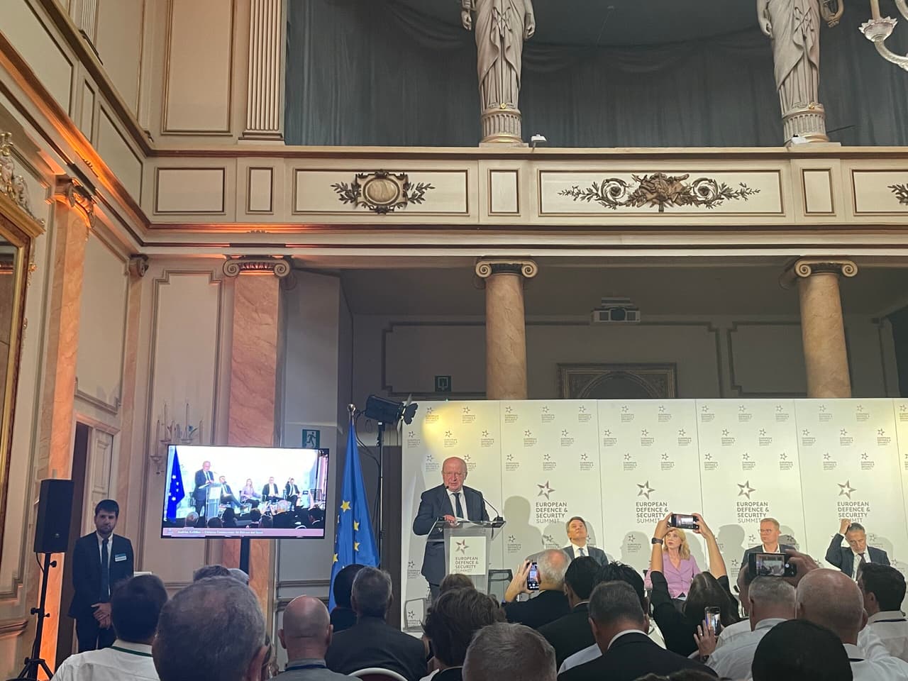 Andrius Kubelius is giving a speech on the Commission's defence readiness plans