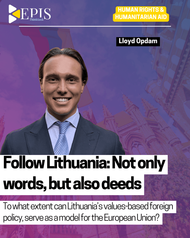 Follow Lithuania: Not only words, but also deeds